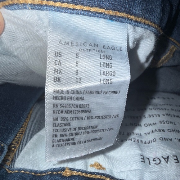 American Eagle Women’s Sz 8 Long Highest Rise Jegging Jeans - Picture 5 of 8